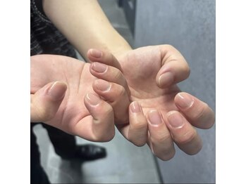 ネイルマン 新宿店(Nail Man)の写真/≪男性もオシャレに仕事する≫仕事柄派手にできないあなたにおすすめ♪クリアジェルで印象爆上がり◎