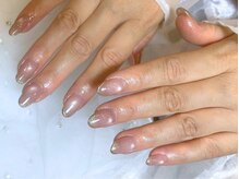 アグ ヘアー セレソ ネイル 桑名(Agu hair Cerezo)/《極細ミラーフレンチnail》