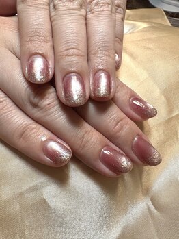 マグネット×ラメグラデーション