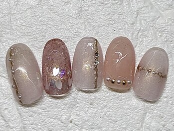 サローネ レジーナ(salone Regina)/春ネイル/パステルカラー/花