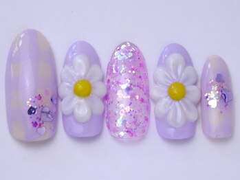 ネイリックス 栄ガスビル(NAILX)/マーガレット・フラワーネイル