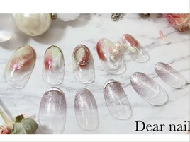 ちぐはぐ黄緑、茶ニュアンス