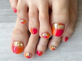 縦グラデネイル♪