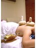 トラディショナルマッサージ60分+アロマオイル70分+背中ハーブボール￥11500