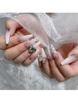 クイーンズビューティーサロン 新宿本店(Queen's beauty salon)/チップ長さ出しアートやり放題