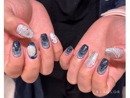 夜空、月ネイル