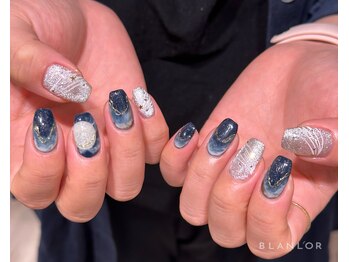 夜空、月ネイル