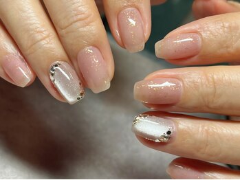 ポッシュ(Posh)の写真/【丁寧なネイルケア込】シンプルだけど周りと差がつく！美フォルムワンカラーやポイントアートが当店人気♪