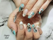 シュガーネイル(sugar nail)/夏色ニュアンスネイル