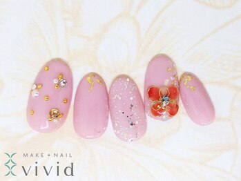 メイクプラスネイル ヴィヴィッド(MAKE+NAIL vivid)/*冬ブライダルネイル*