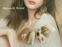 アグニークリッシェ(Agunik Riche)/【ハラコ柄ネイル】