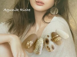 【ハラコ柄ネイル】