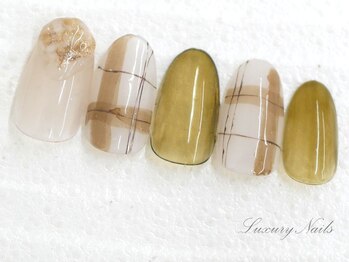 ラグジュアリー ネイルズ(Luxury Nails)/チェック＊ニュアンスNail