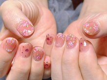 ネイルサロン リン(Lin)/薔薇アートネイル