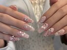 リボン×レオパード