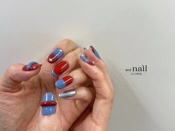 アンドラッシュ 駒込駅前店(and lash)/コントラストネイル