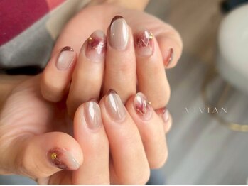 変形フレンチ インクアート