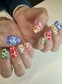 サラサネイルズ 代官山 恵比寿(sarasanails) カラフルな色味を大事にして作ったデザインです!