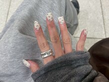 ジェミーネイル シンジュク(Jemiy nail shinjuku)/【Airi】手描き小花ダック¥19980