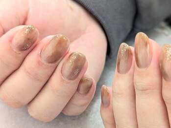 エムスラッシュ ネイル センター北店(M.SLASH)/パラジェル　秋マーブル