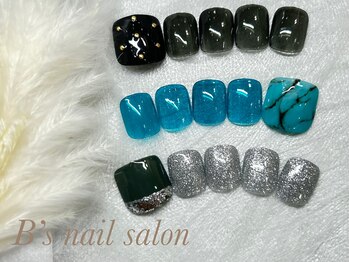 親指アート+単色カラー ¥7,300