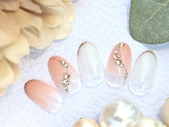 ルシェルアイ/きらきらビジュー☆ヌーディー