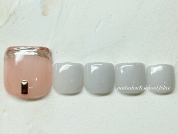フェリーチェ(nail salon＆school felice)/フットネイル/定額制8800円/瑞江