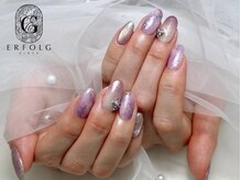 エアフォルクギンザ 横浜店(ERFOLG GINZA)/パープル蝶々ネイル！