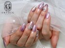 パープル蝶々ネイル！