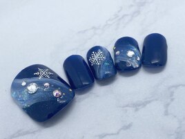 12・1月フットネイル￥7700
