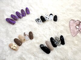 アート+パーツで華やかに☆