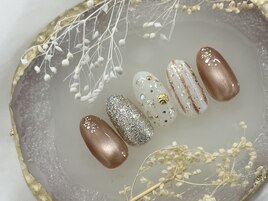 マグネット　お花　ラメ