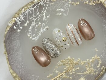 キャンアイドレッシー 町田/マグネット　お花　ラメ