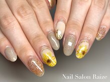 ライズ 本町店(Raize)/向日葵ネイル/お花/フラワー