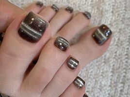 大人可愛いクリスマスネイル