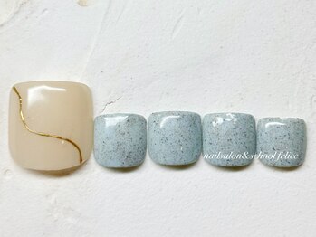フェリーチェ(nail salon＆school felice)/フットネイル/定額制8800円/瑞江