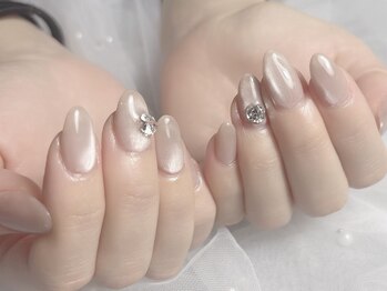 グロス バイ カオ 関内 馬車道(gloss by KAO)の写真/長さ出しもお任せ★スカルプ/チップ/ジェル対応　シンプル仕上げ★大人女性のための美フォルム艶ネイル