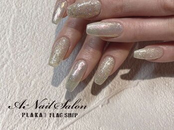 エーネイルサロン プラーカ本店(A-Nail Salon)/キラキラワンカラー