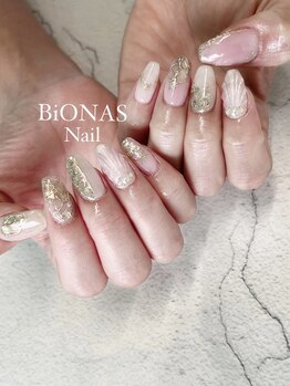 ビオナス 苫小牧店(BiONAS)/pink×gold×Mermaid