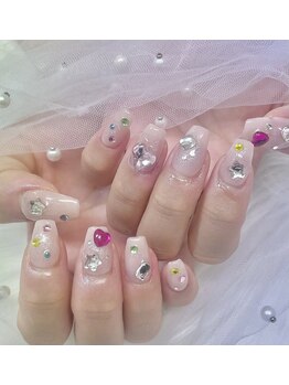 キレイエ ネイルズ(KIREIE NAILS)/カラフルビジューネイル
