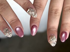 うる艶マグネット×ビジュー