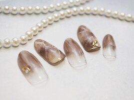 グレージュカモフラネイル