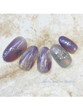 ネイルサロン クイル(QUILL)/12月大理石（２）