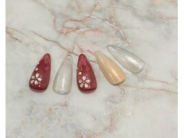 4本アート/サンプル/桜/春