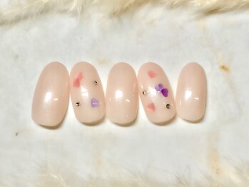 ネウィ ネイル 銀座(newi nail)/パラジェル　ハートホロネイル