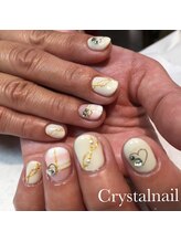 クリスタルネイル ボンベルタ橘店(CRYSTAL NAIL)/ガーリーネイル