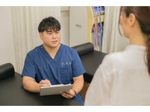 お身体の状態を丁寧にヒアリングするところからスタート