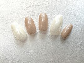 パールデザインネイル