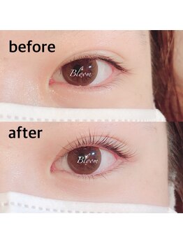 ブルーム(Bloom)の写真/【自然な仕上がり重視◎】やりすぎない“抜け感”が大人可愛い♪計算された角度で魅せる理想の上向きまつげ