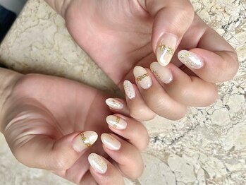 ネイルサロンアンドスクール ミュー(Nail Salon & school mieux)/ちゅるんミラーゴールド